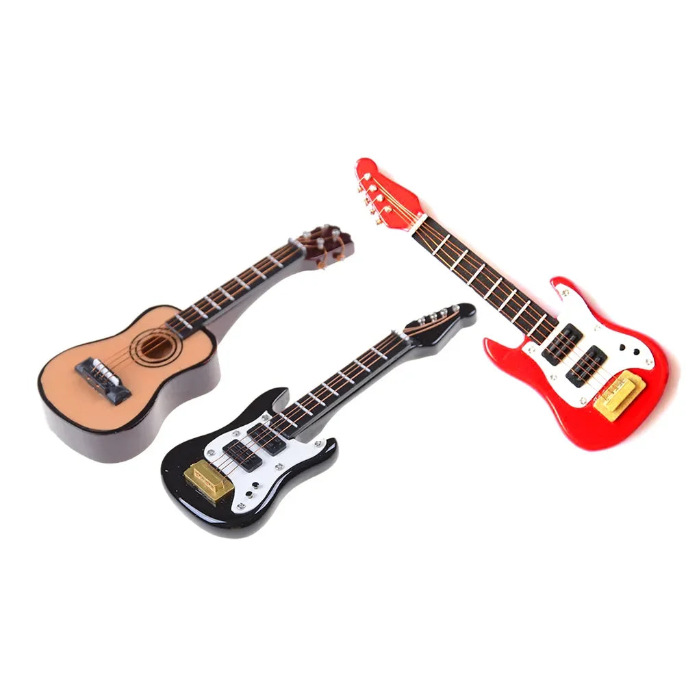 Mini-Guitares Décoratives – Classique ou Électrique (15 cm)