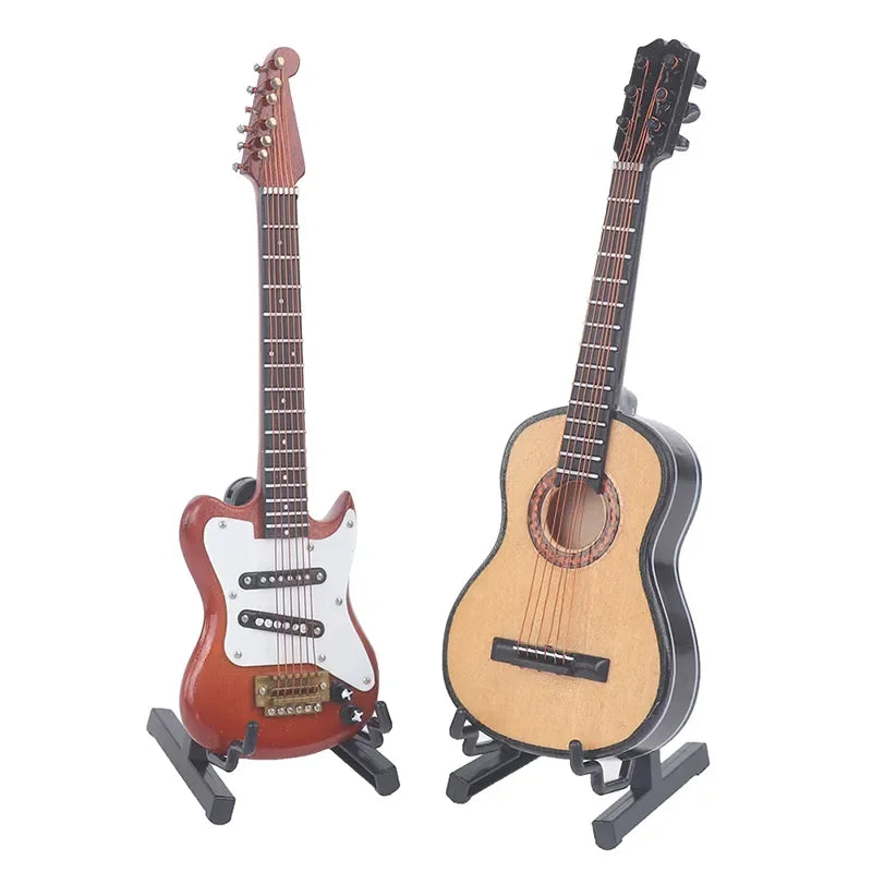 Mini-Guitares Décoratives – Classique ou Électrique (15 cm)